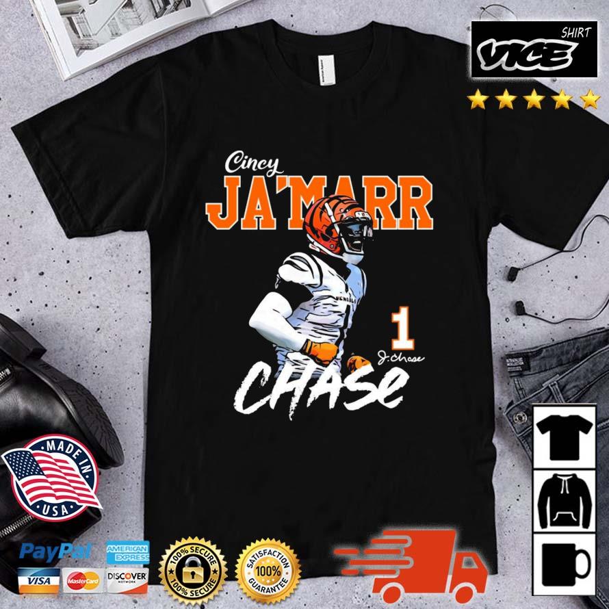 Cincinnati Bengals Legend Cincy Ja'marr Chase Number 1 Signature Shirt