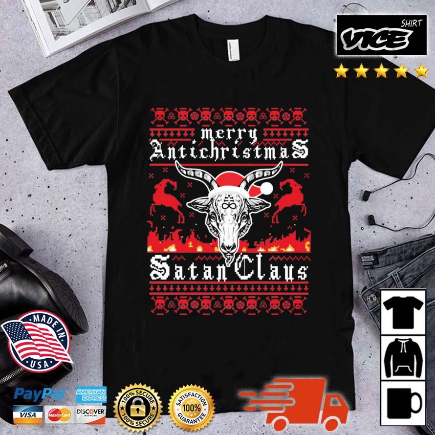 Merry Antichristmas Satan Claus Ugly Christmas 2022 Sweater