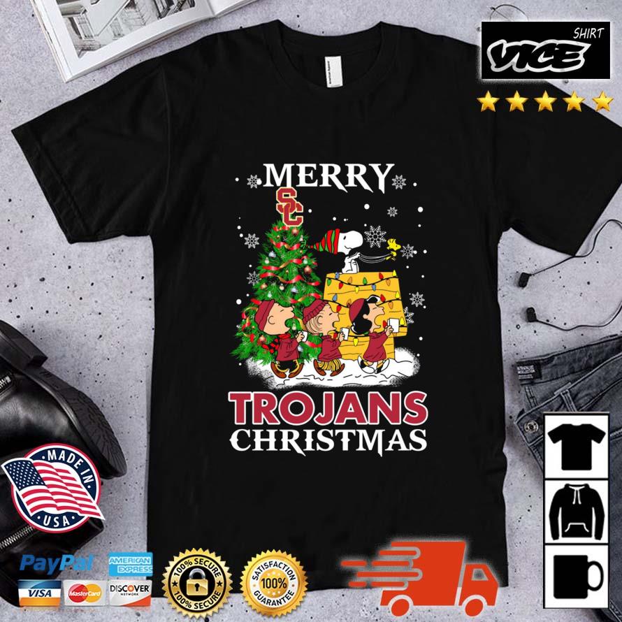 Merry Christmas USC Trojans Peanuts Ugly 2022 Sweater