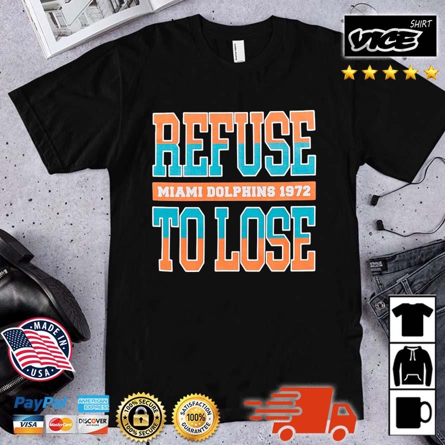 Miami Dolphins Black 50th Anniversary X Andrew Refuse To Lose Shirt