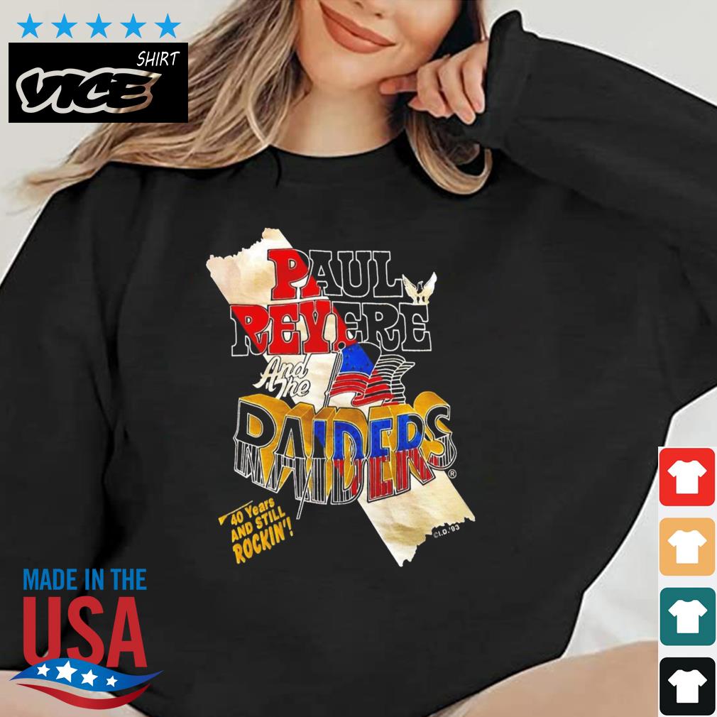 1993 Paul Revere And The Raiders 40 Years And Still Rocking Shirt