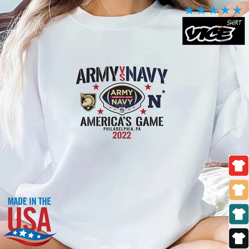 Army Black Knights vs. Navy Midshipmen 2022 Football America's Game Shirt