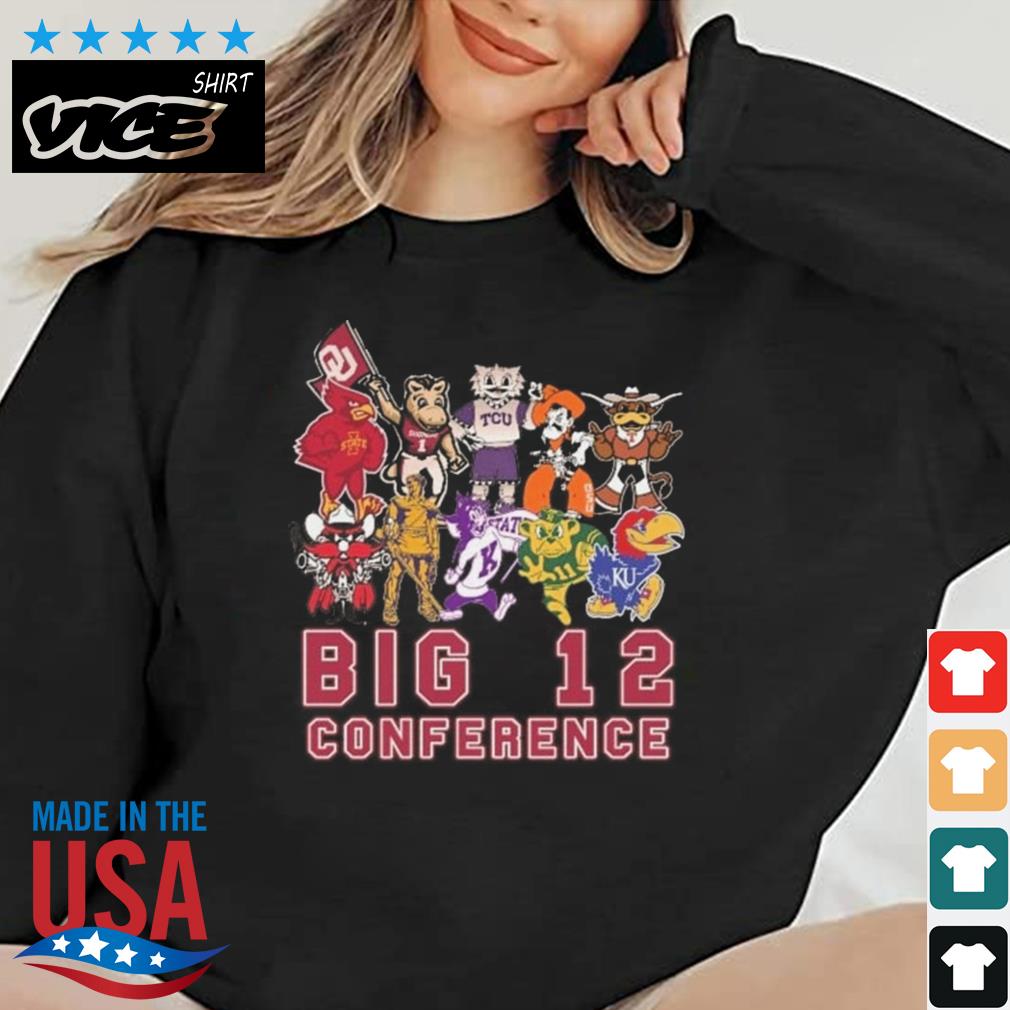 Big 12 Mascots Vintage Big 12 Conference Mascot Shirt