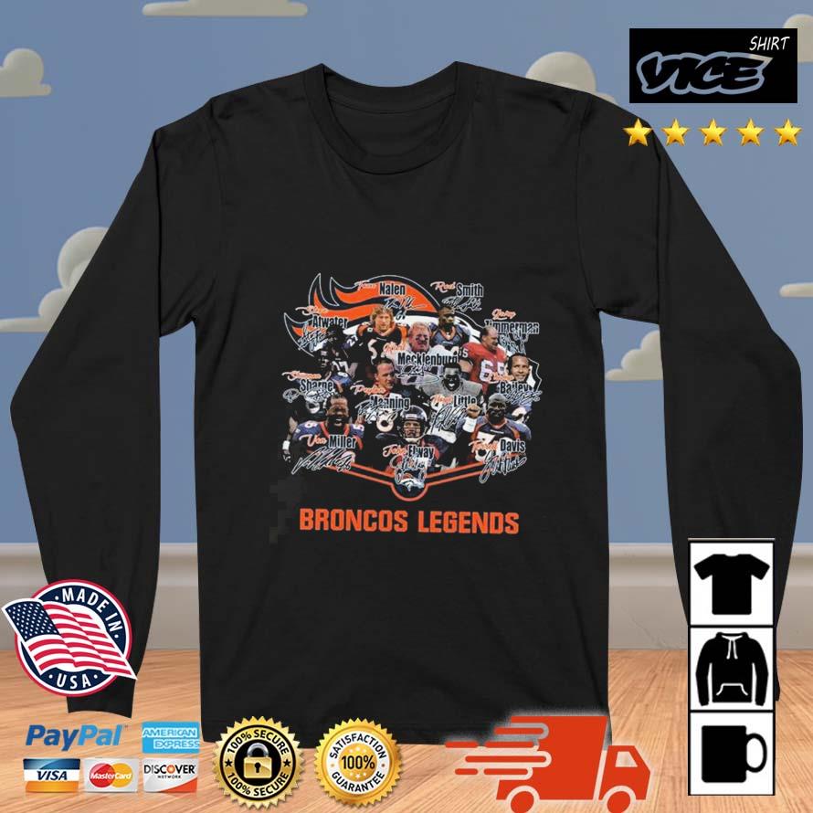 Broncos Legends Denver Broncos Signatures 2022 Shirt