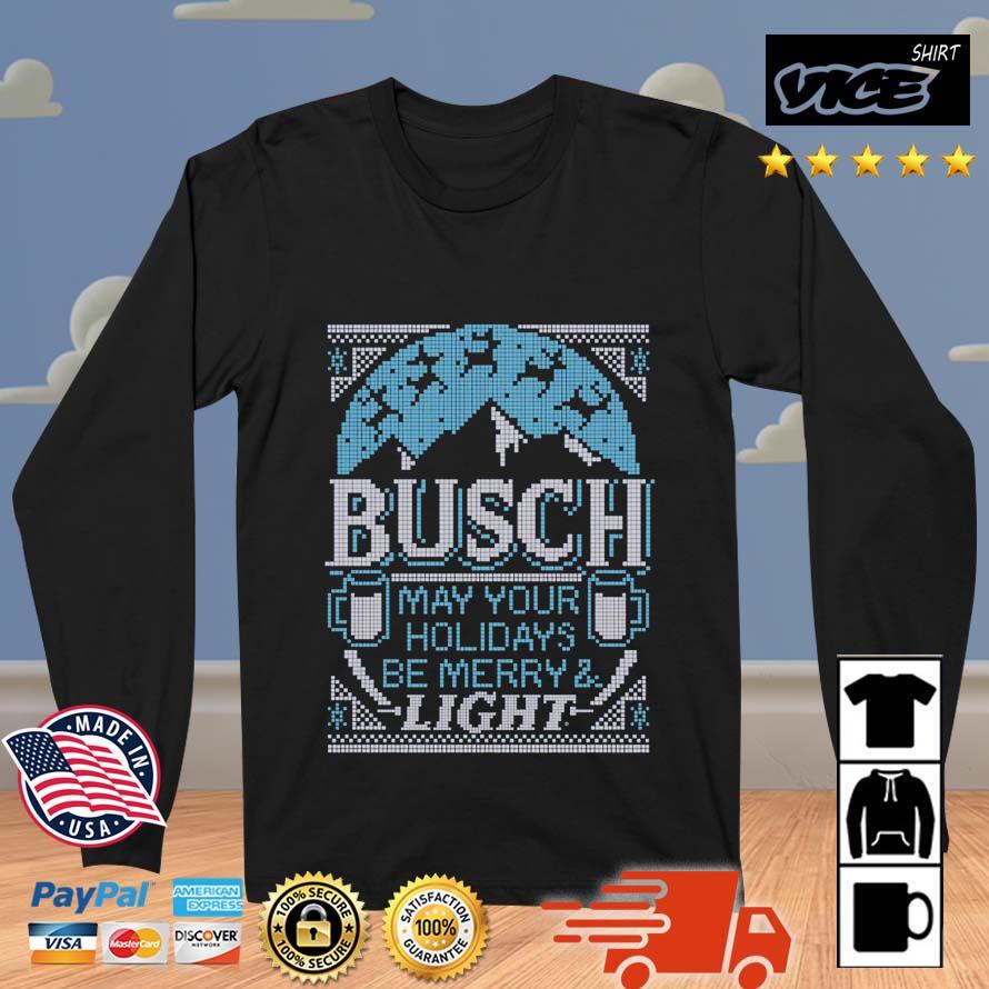 Busch Light May Your Holidays Be Merry And Light Christmas 2022 Sweater