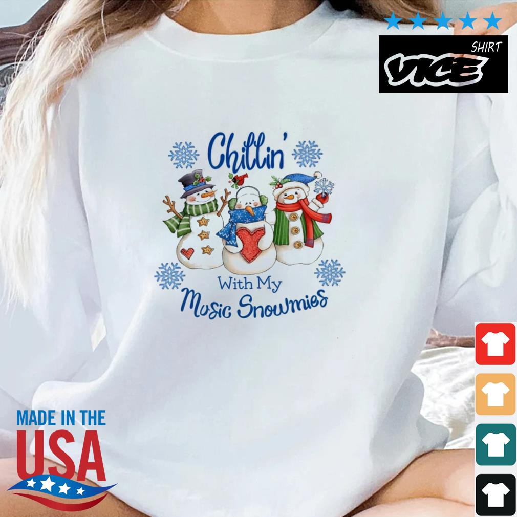 Chillin' With My Music Snowmies Christmas Sweater