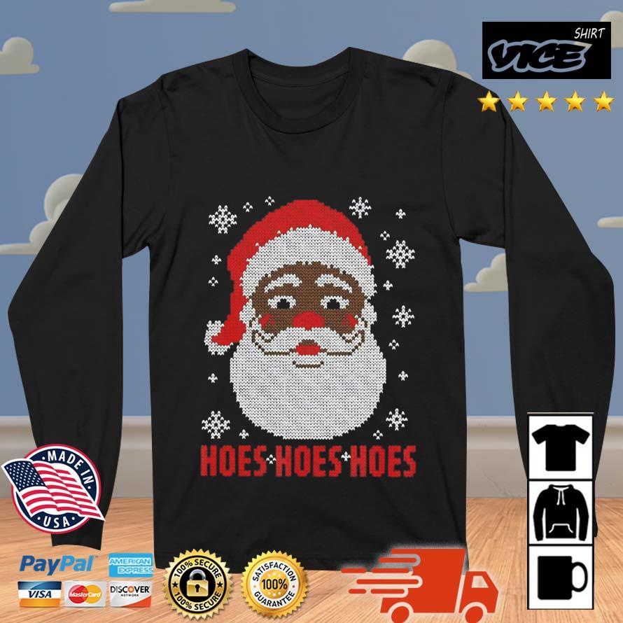 Christmas Black Santa Hoes Hoes Hoes Christmas 2022 Sweater
