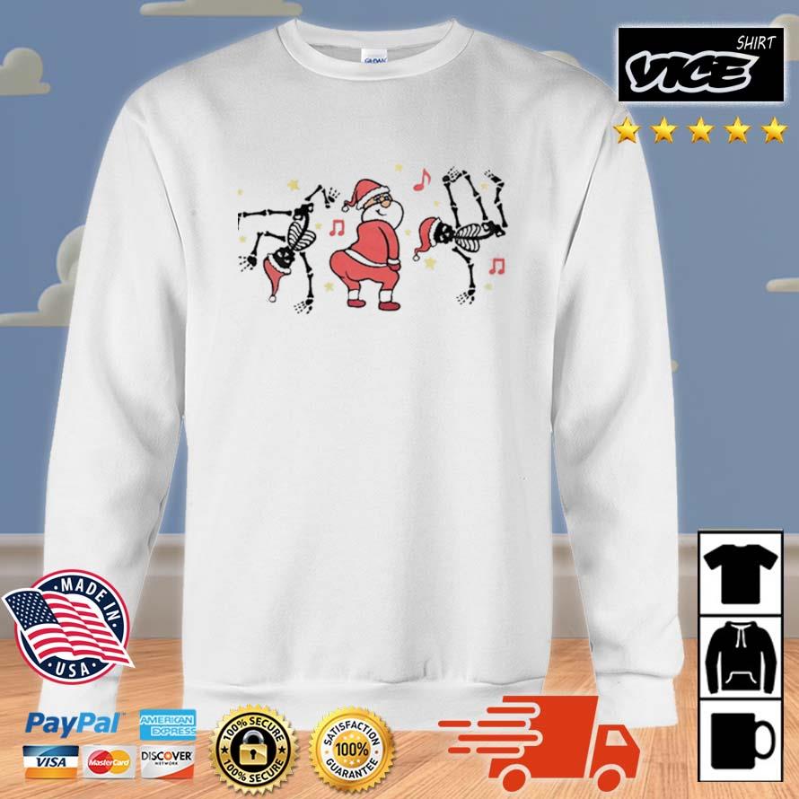 Christmas Dancing Skeletons Twerking Santa 2022 Sweater