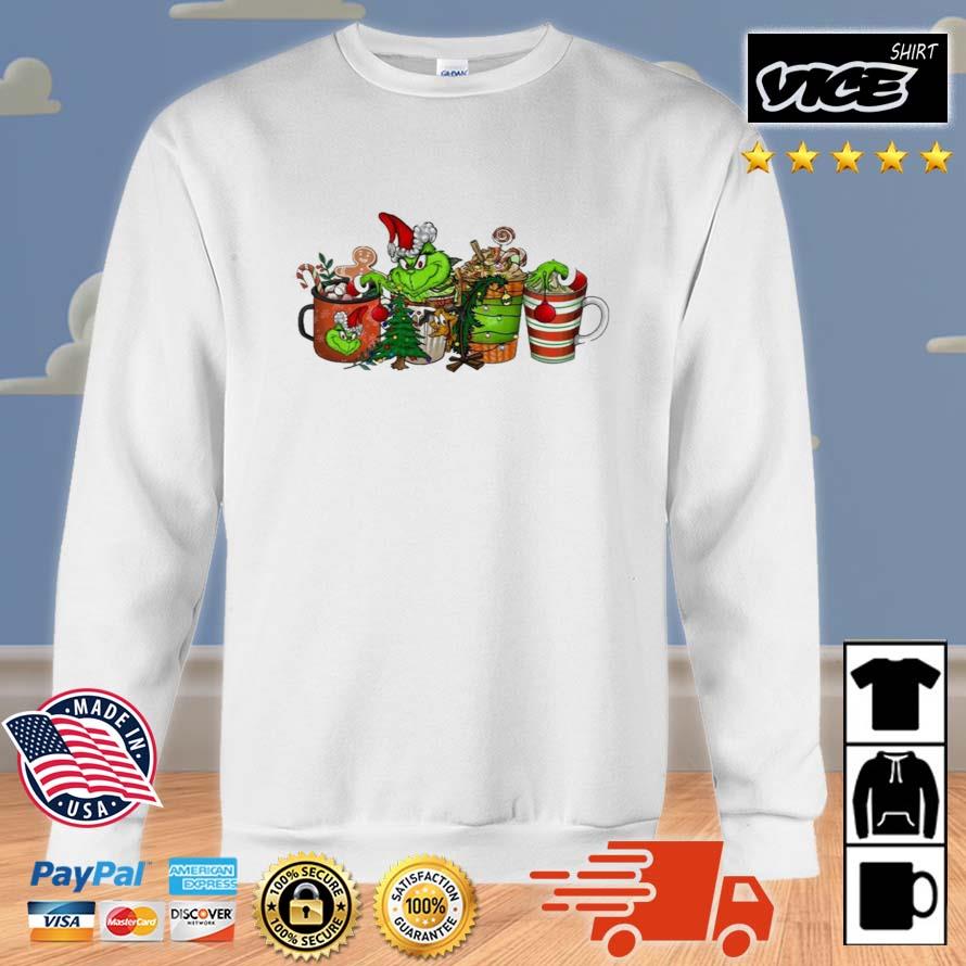 Coffee Cup Grinch For Christmas 2022 Sweater