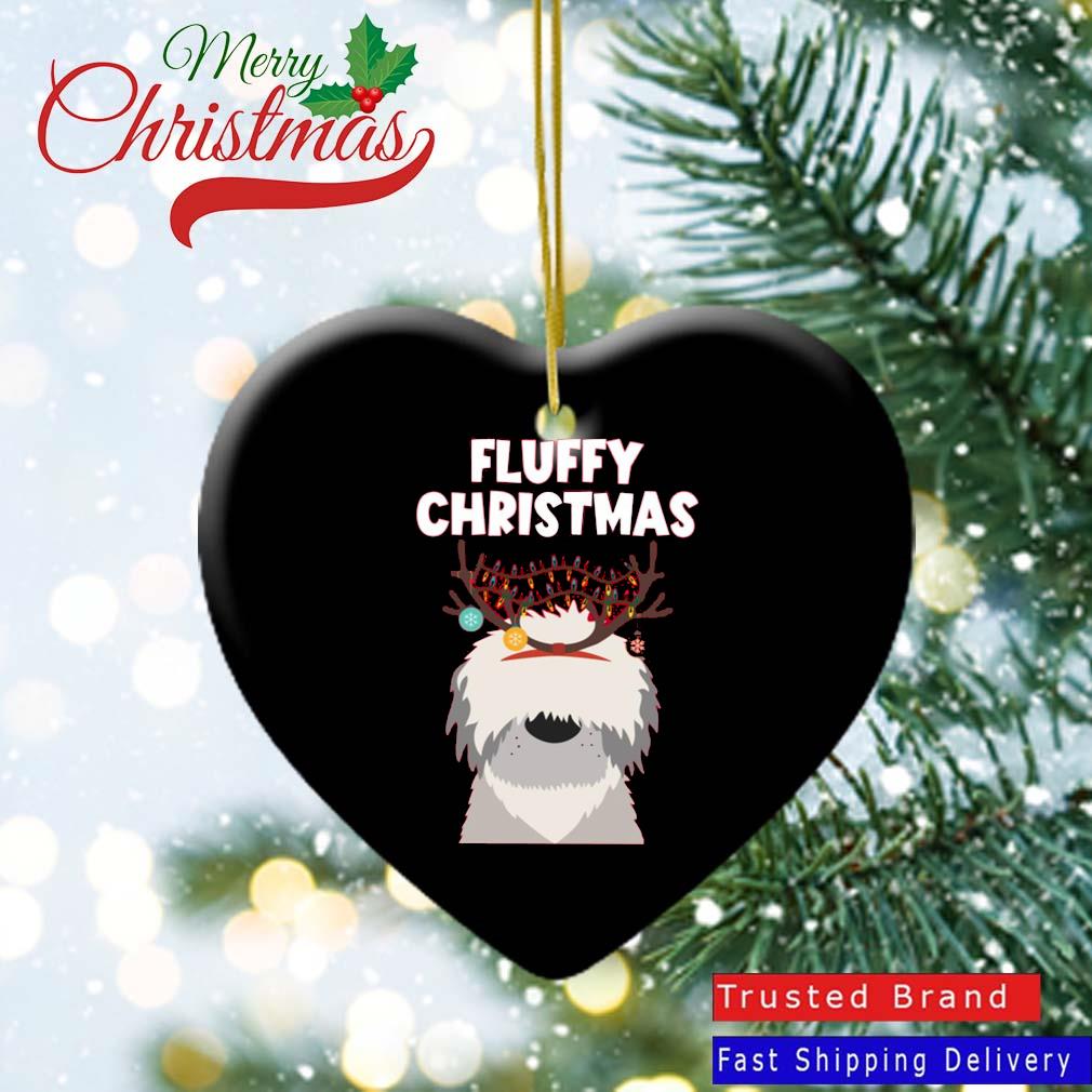 Dog Fluffy Christmas Dog Christmas 2022 Ornament