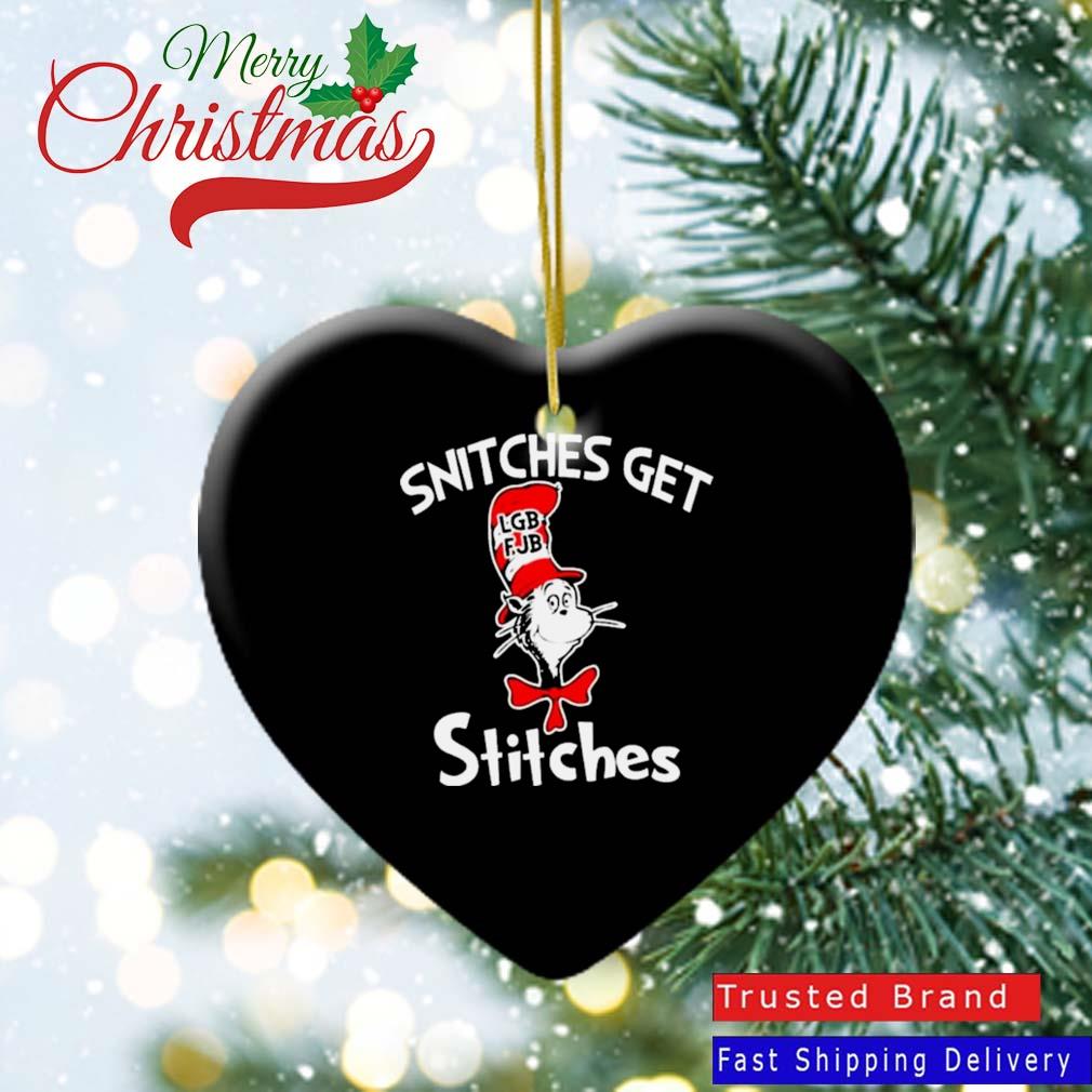 Dr Seuss LGBFJB Snitches Get Stitches 2022 Ornament