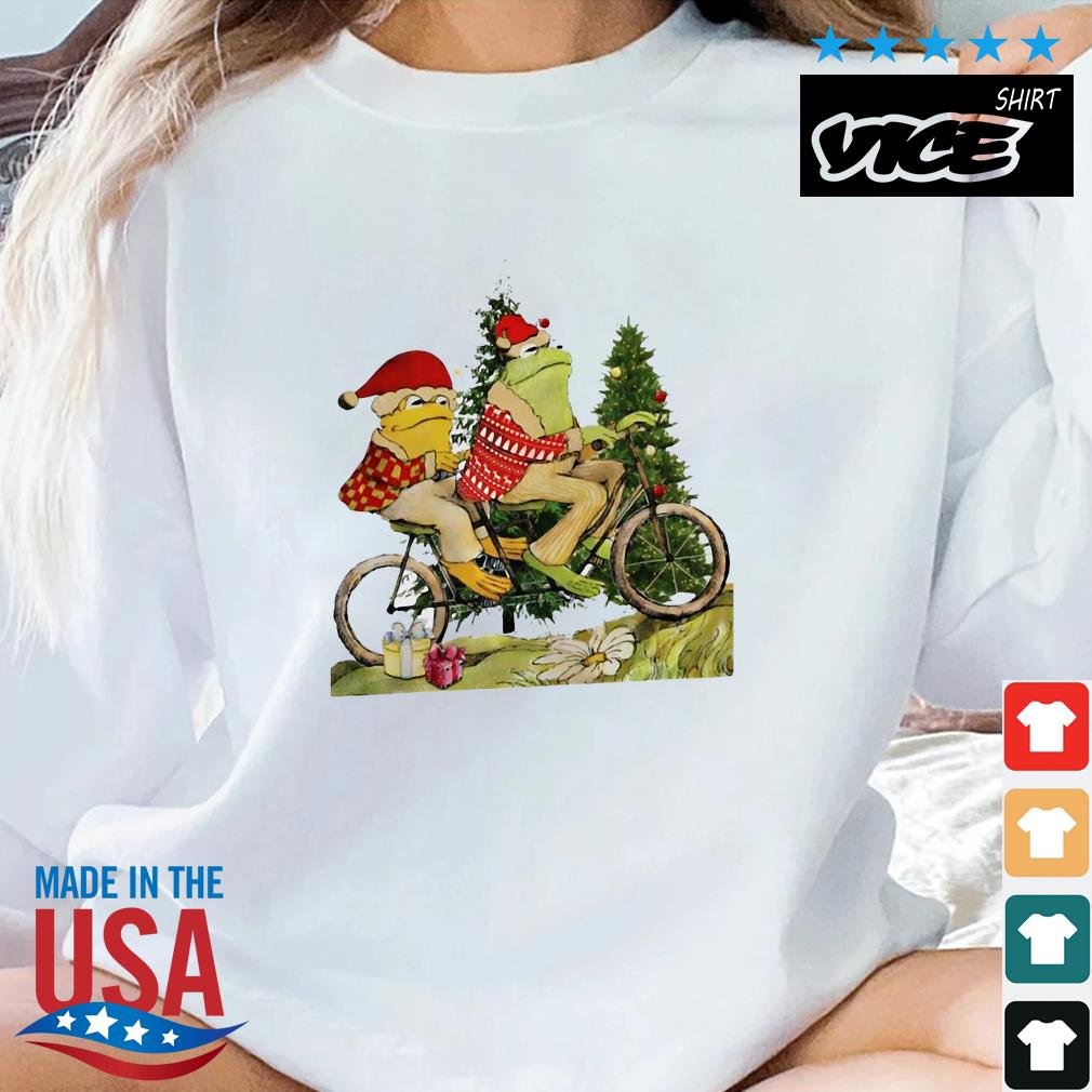 Frog And Toad On The Bike Christmas Sweater