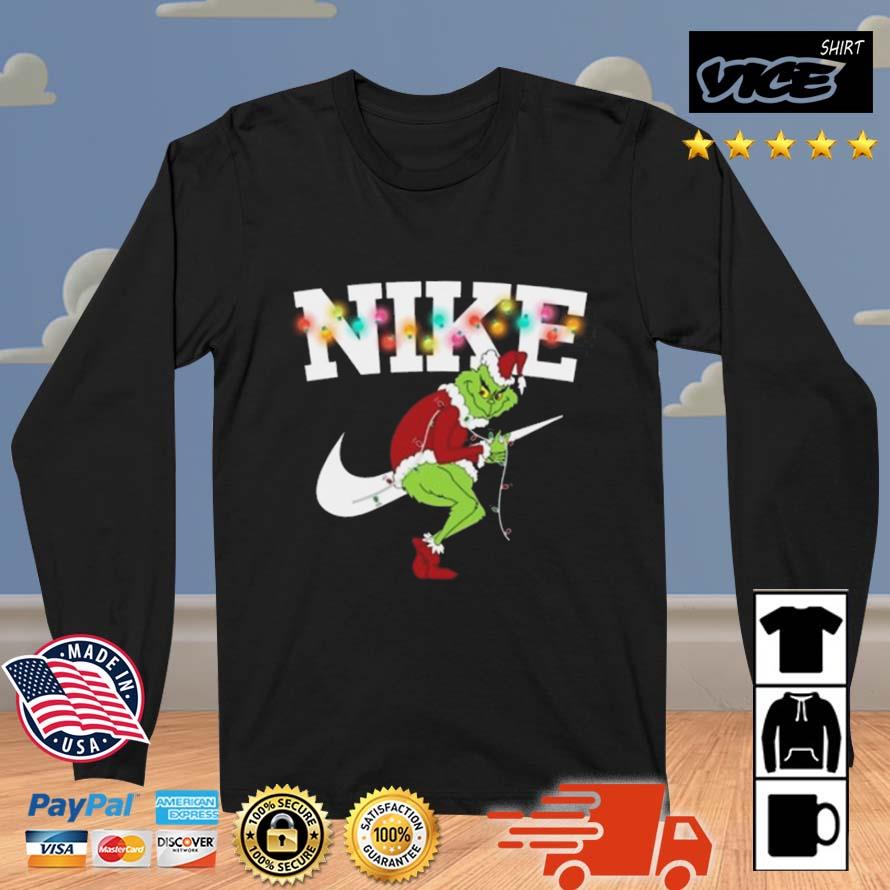 Funny Christmas Nike And The Grinch 2022 Sweater