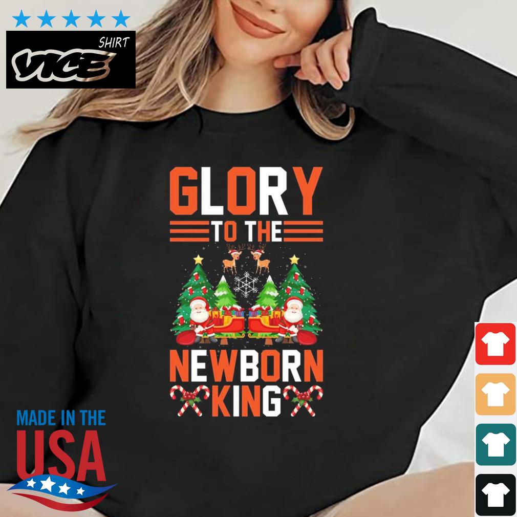 Glory To The Newborn King Funny Christmas Sweater