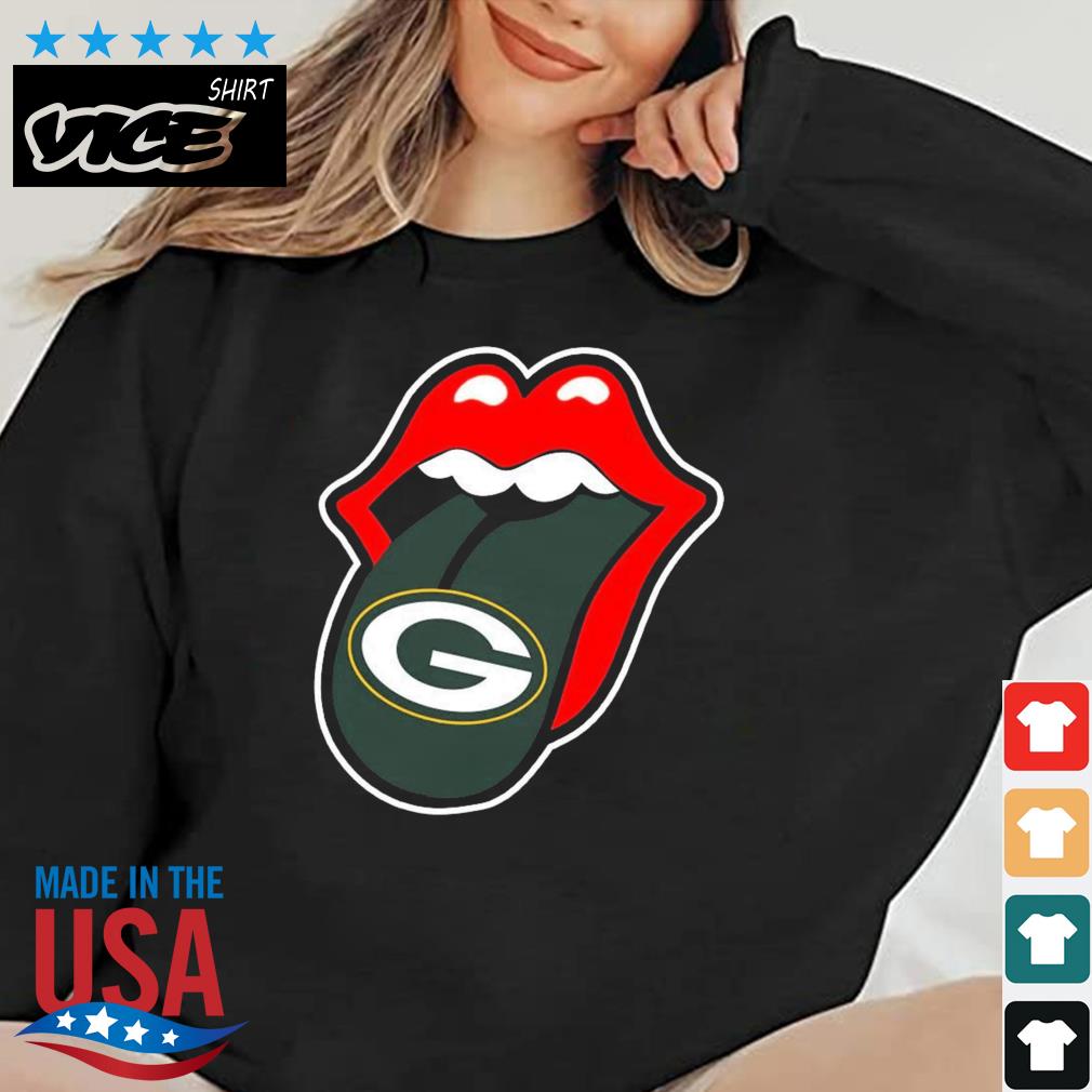 Green Bay Packers The Rolling Stones Logo Shirt