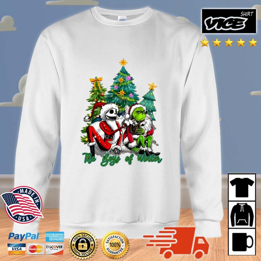 Grinch And Skellington Family The boys Of Winter Christmas 2022 Sweater