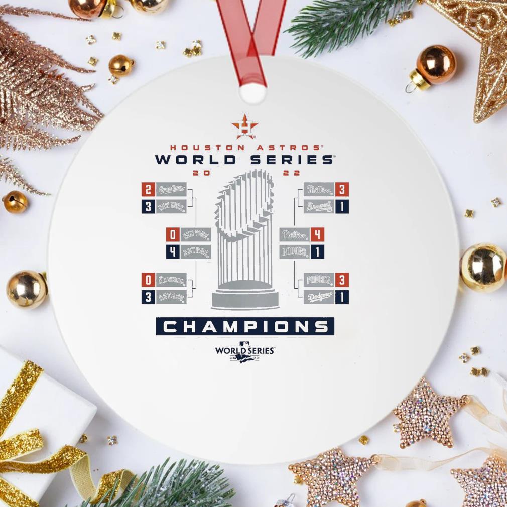 Houston Astros 2022 World Series Champions Milestone Schedule Ornament