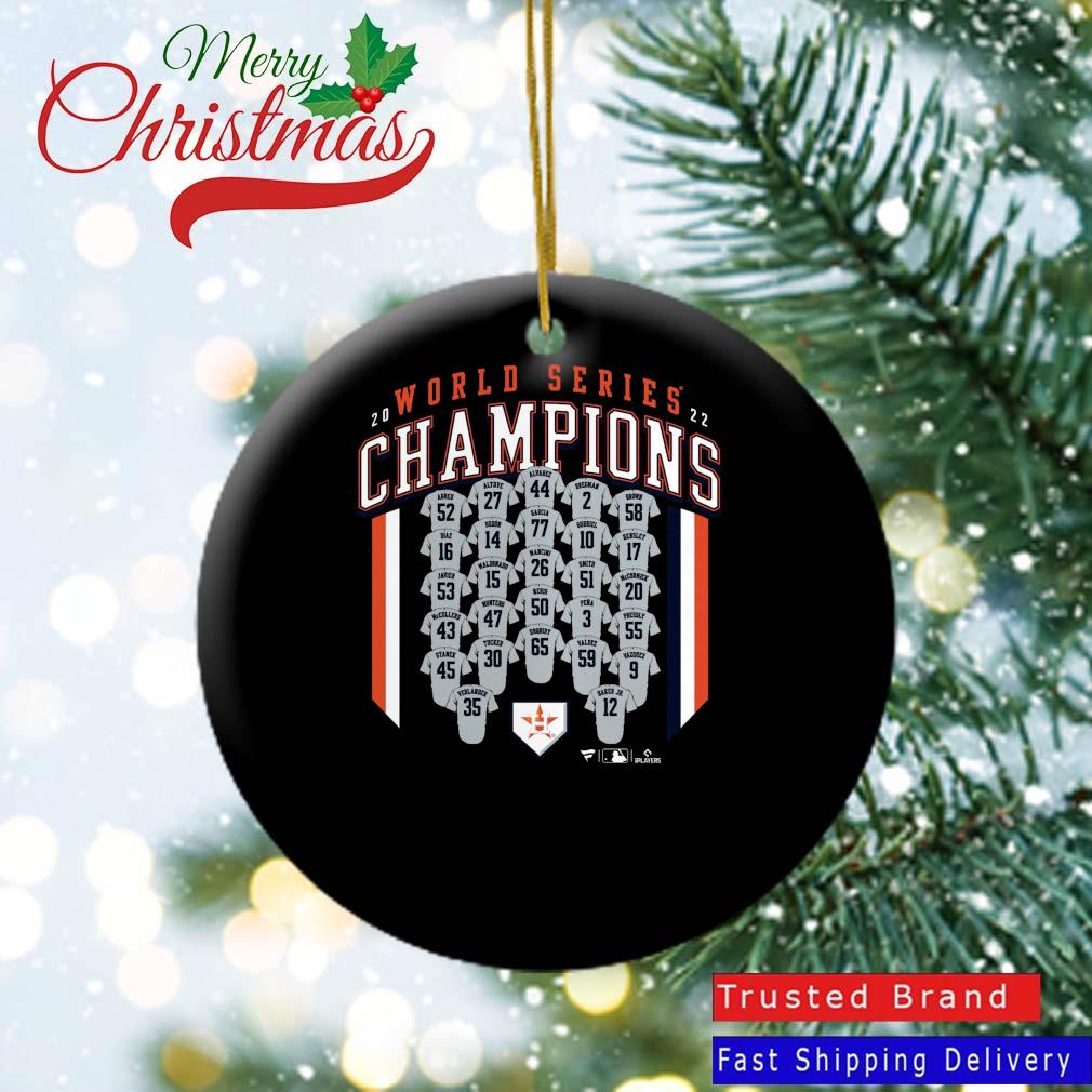 Houston Astros 2022 World Series Champions Roster Jersey Ornament