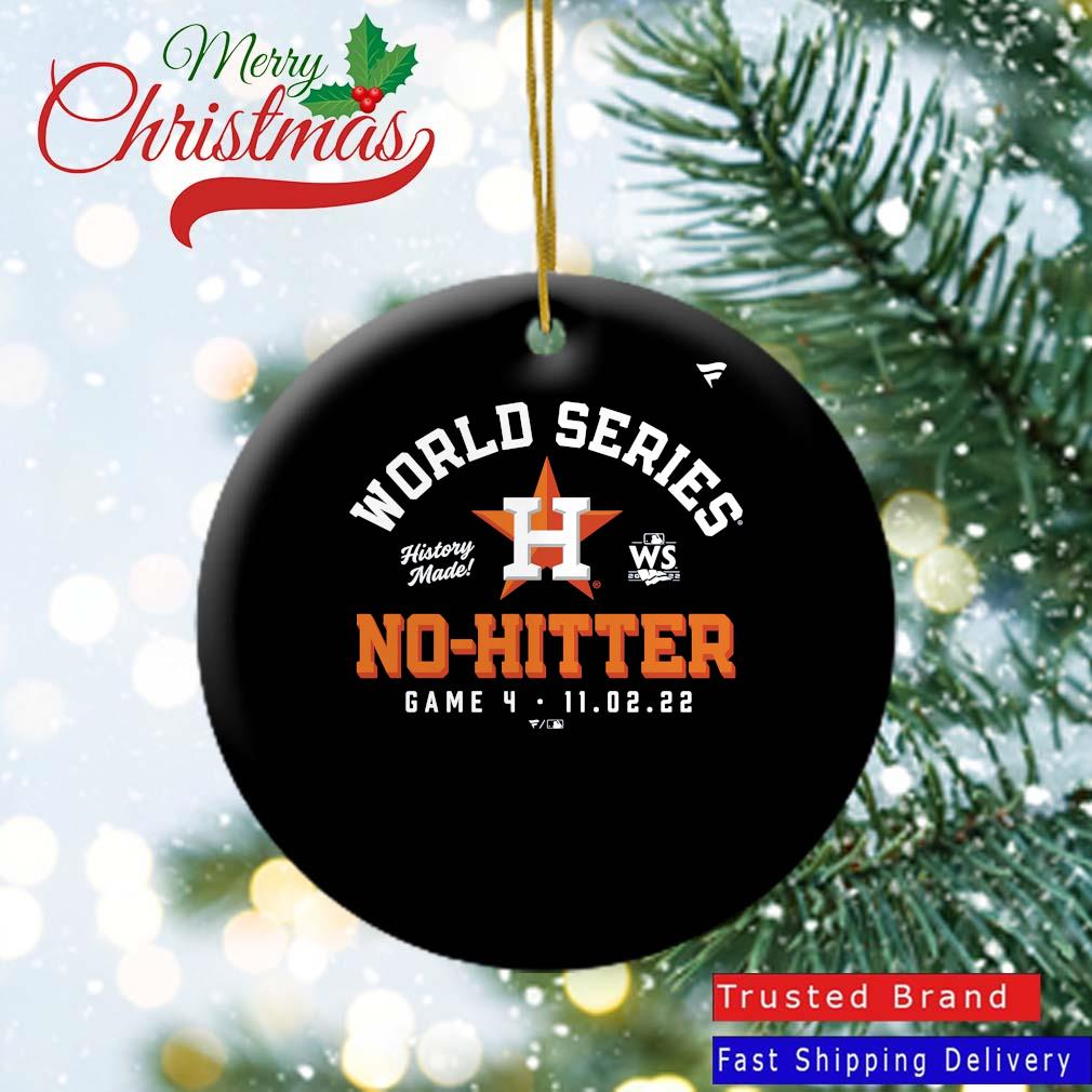 Houston Astros Baseball 2022 World Series No Hitter Game 4 2-11-22 Ornament