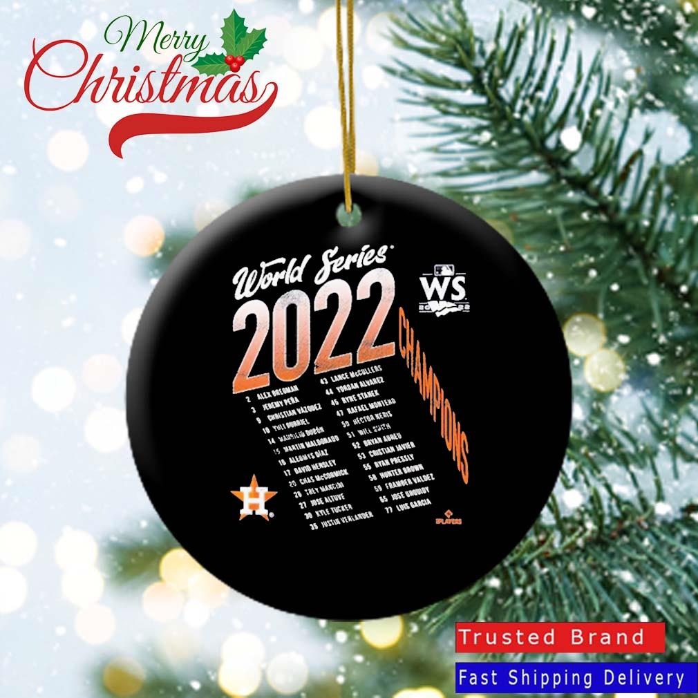 Houston Astros Majestic Threads 2022 World Series Champions Life Of The Party Tri-Blend Ornament