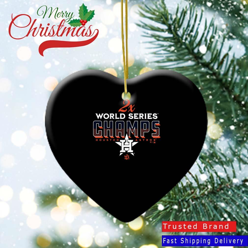 Houston Astros Two-Time World Series Champions Trophy Case Addition Ornament