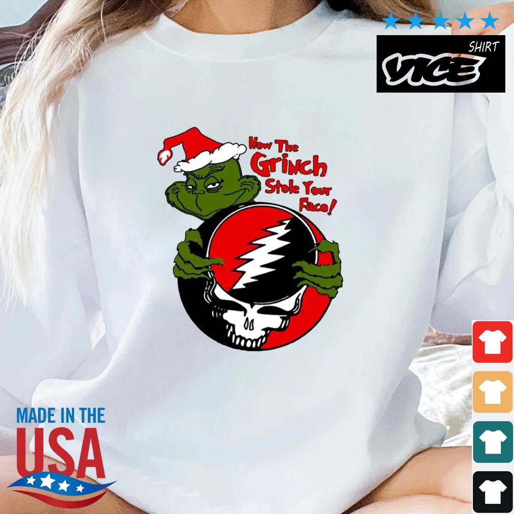 How The Grinch Stole Your Face Dead Christmas Family Party Sweater