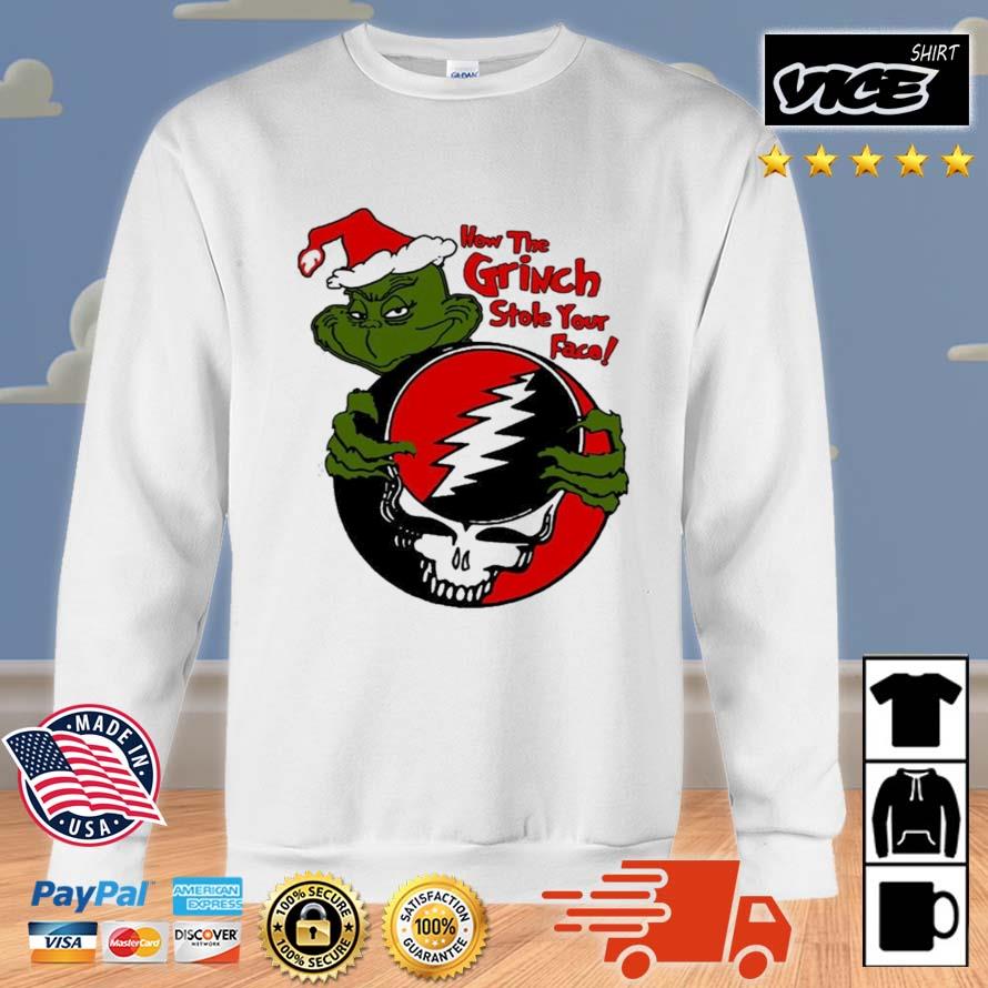 How The Grinch Stole Your Face Dead Logo Christmas 2022 Sweater