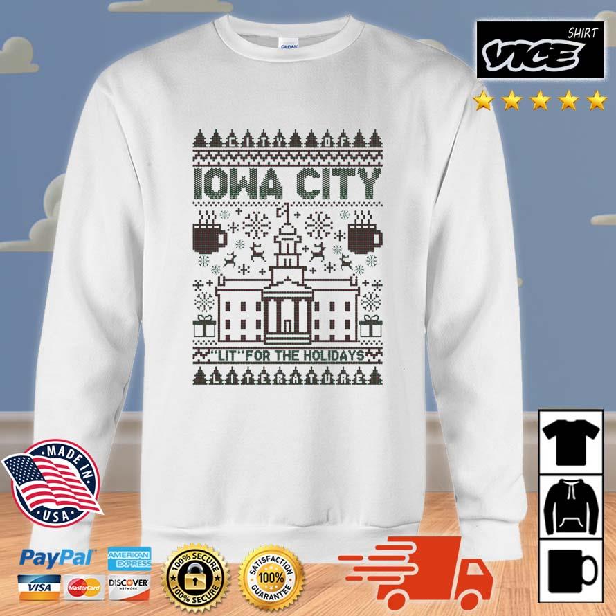 Iowa City Lit For The Holidays Ugly Christmas 2022 Sweater