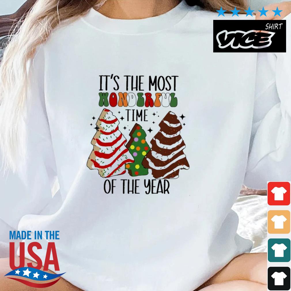 It's The Most Wonderful Time Of The Year Christmas Tree Cake Sweater