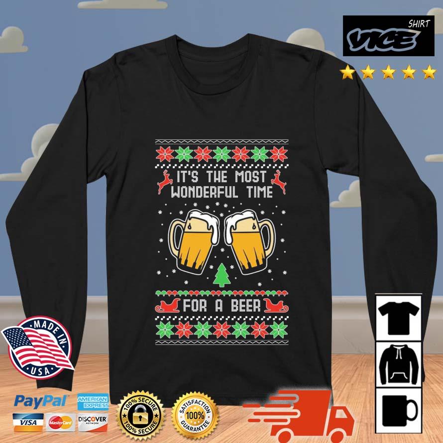 It's The Most Wonderful Time For A Beer Ugly Christmas 2022 Sweater