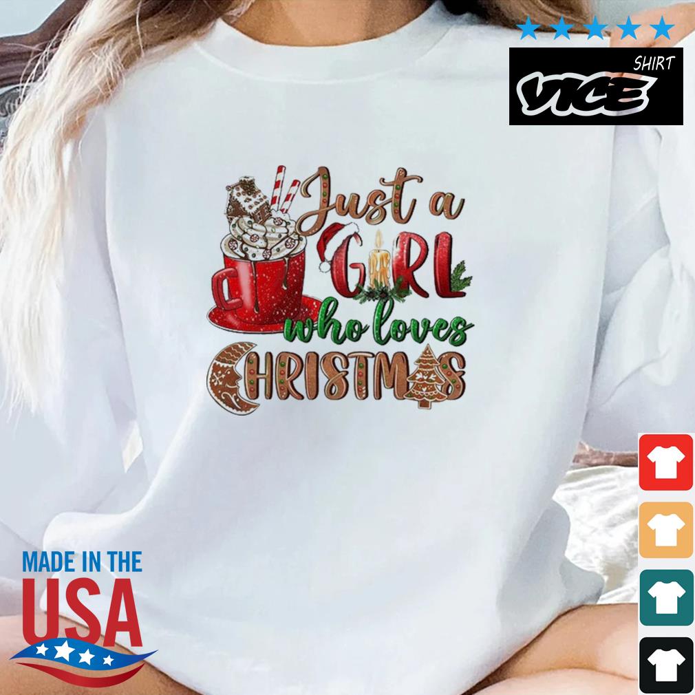 Just A Girl Who Loves Coffee Christmas 2022 Sweater