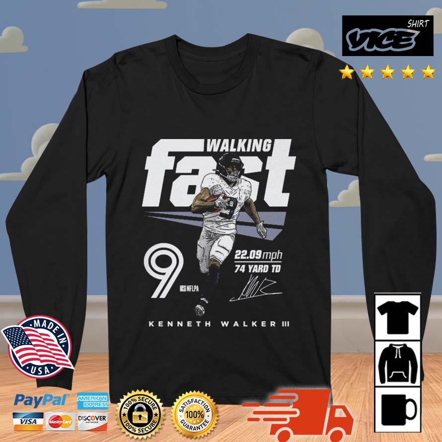 Kenneth Walker Seattle Seahawks Walking Fast Signature shirt