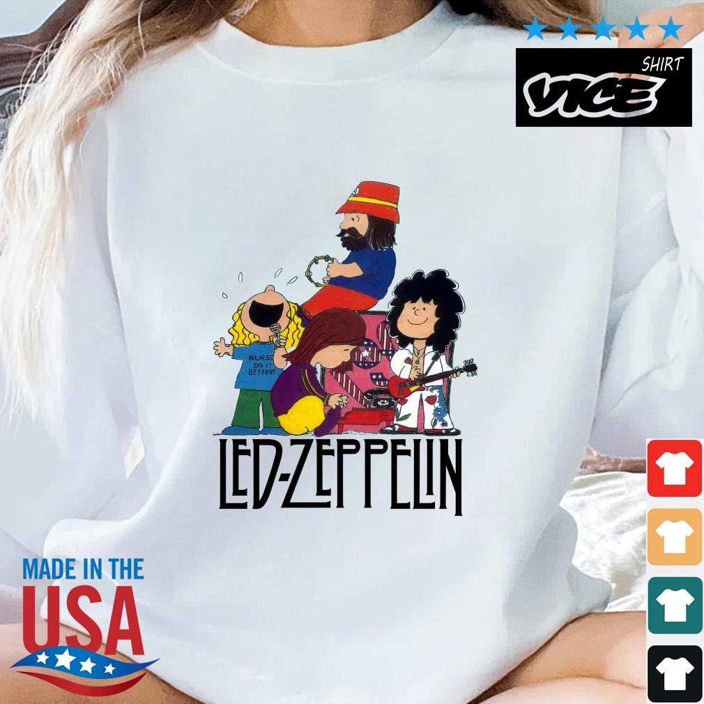Led zeppelin band the peanuts 2022 shirt