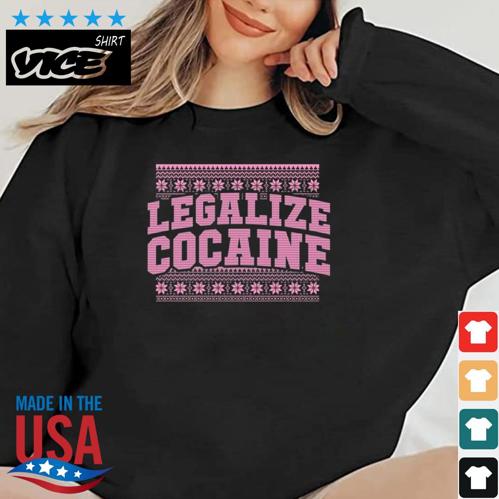 Legalize Cocaine Ugly Christmas Sweater