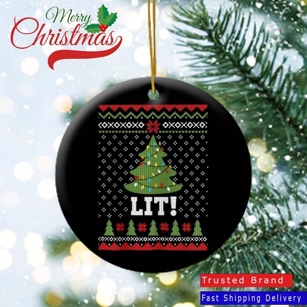 Lit Christmas Tre Ugly Christmas 2022 Ornament