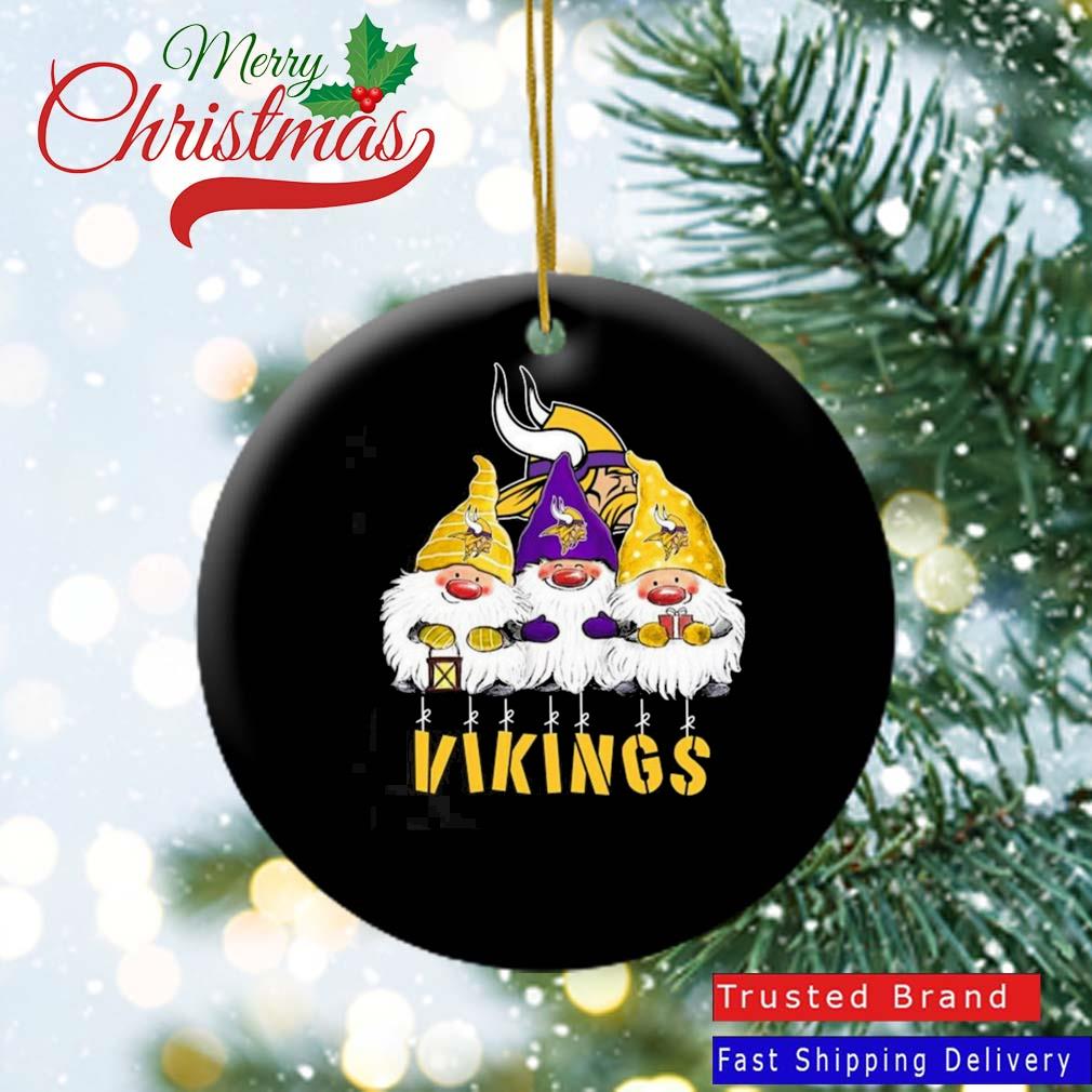 Merry Christmas Gnomies Minnesota Vikings Christmas Ornament