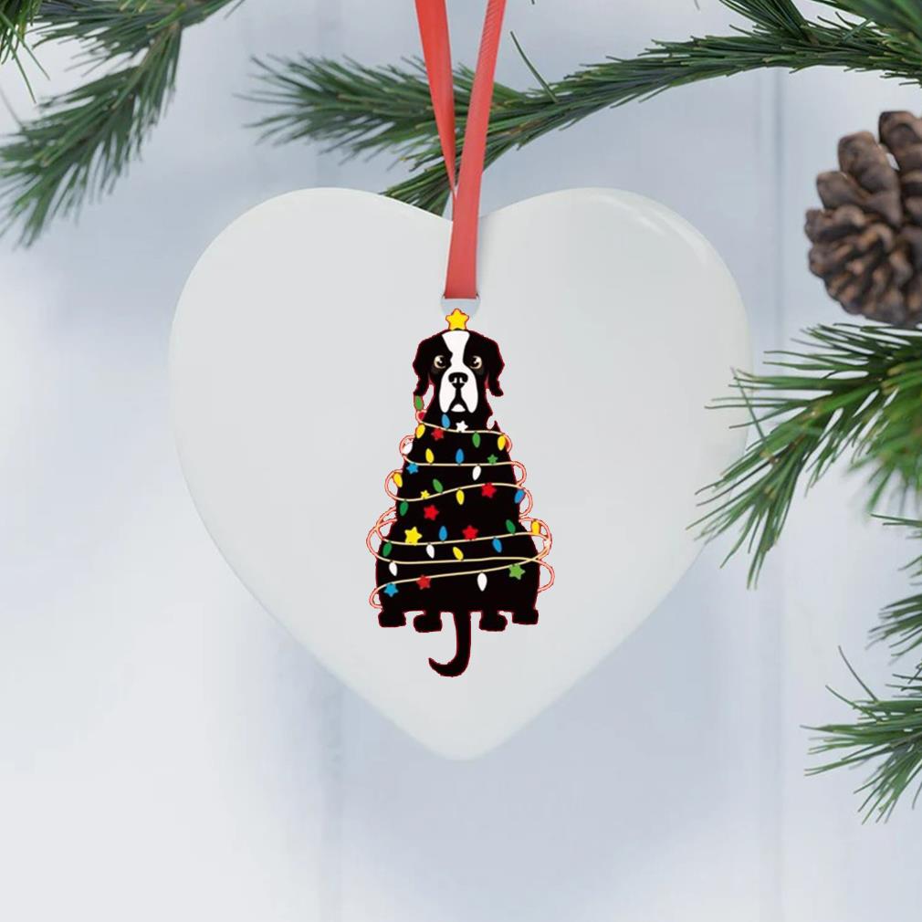 Merry Cute Dog Christmas Light 2022 Ornament