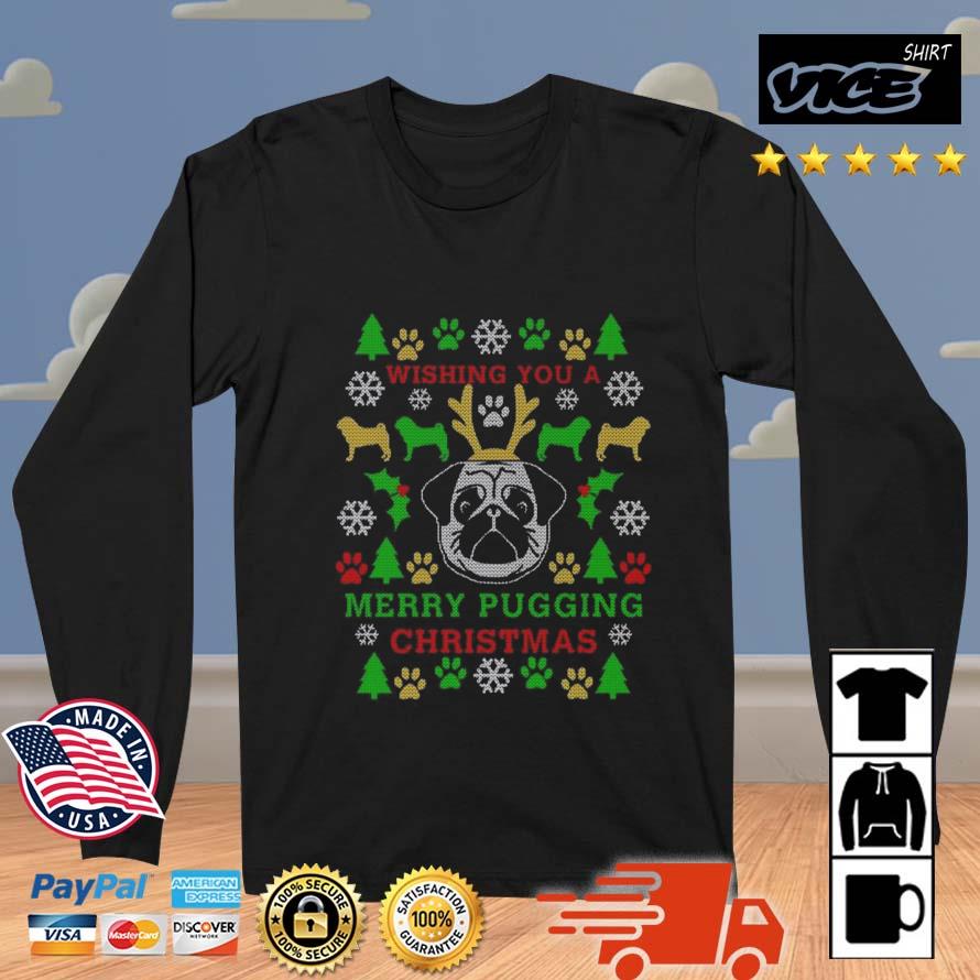 Merry Pugging Christmas Pug Digital Ugly Christmas 2022 Sweater