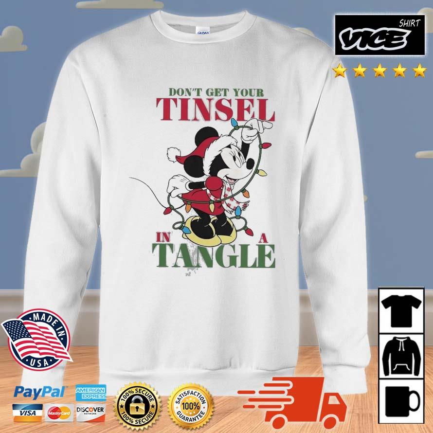 Mickey And Friends Santa Minnie Mouse Tangled Tinsel Christmas 2022 Sweater