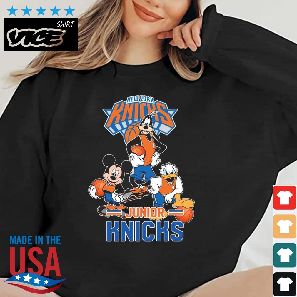 Mickey Goofy Donald Loves New York Knicks Basketball Fans Shirt