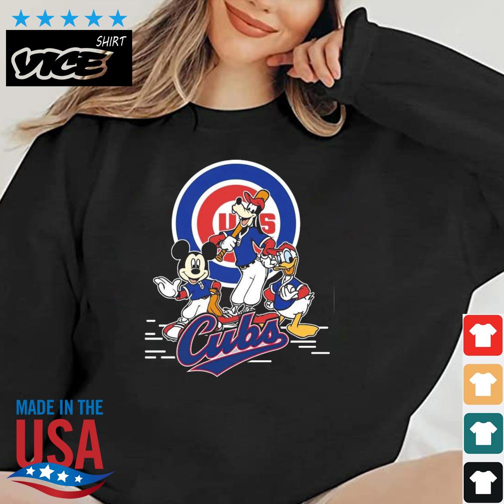 MLB Chicago Cubs Teams Mickey Goofy Donald Shirt