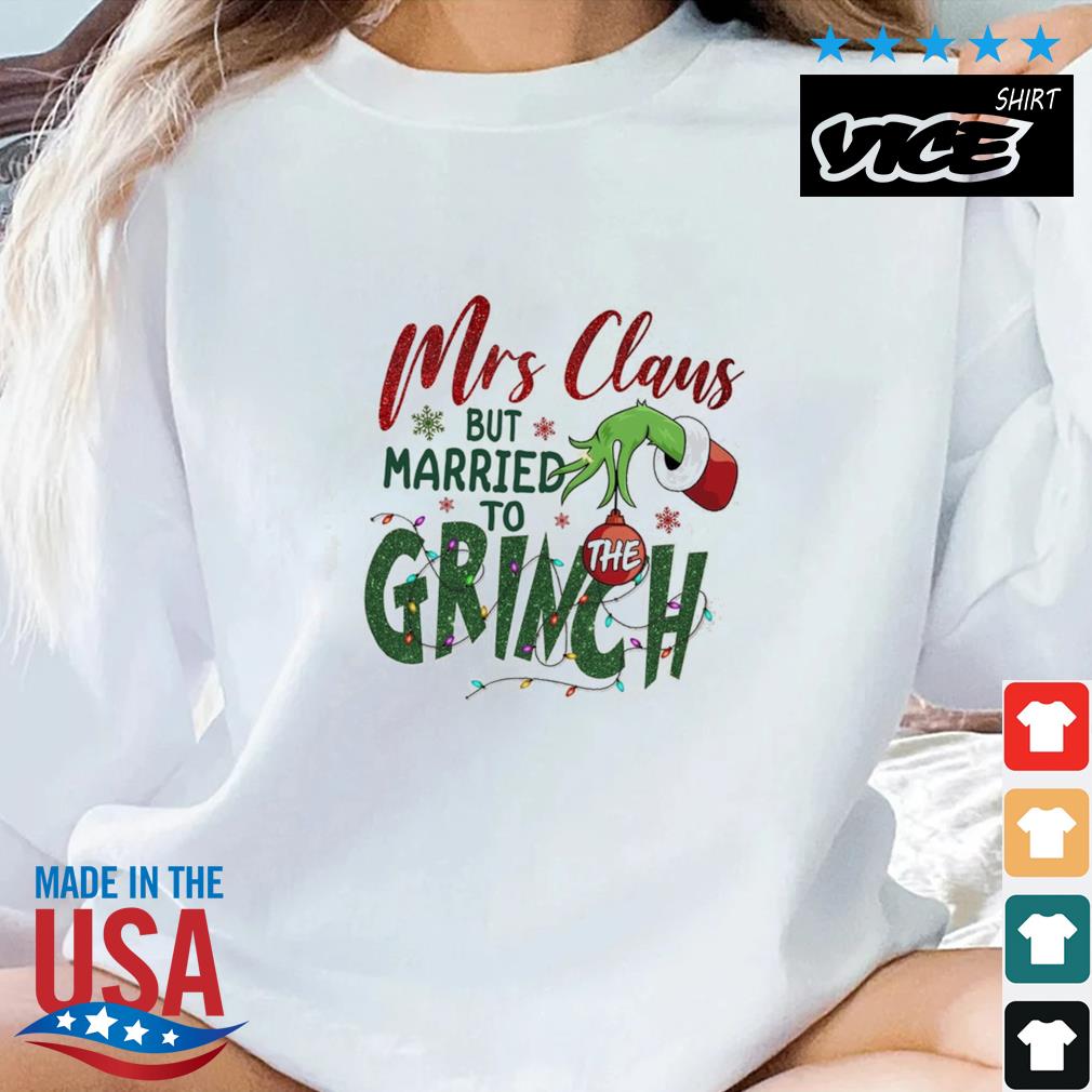 Mrs Claus But Married To The Grinch Christmas Sweater