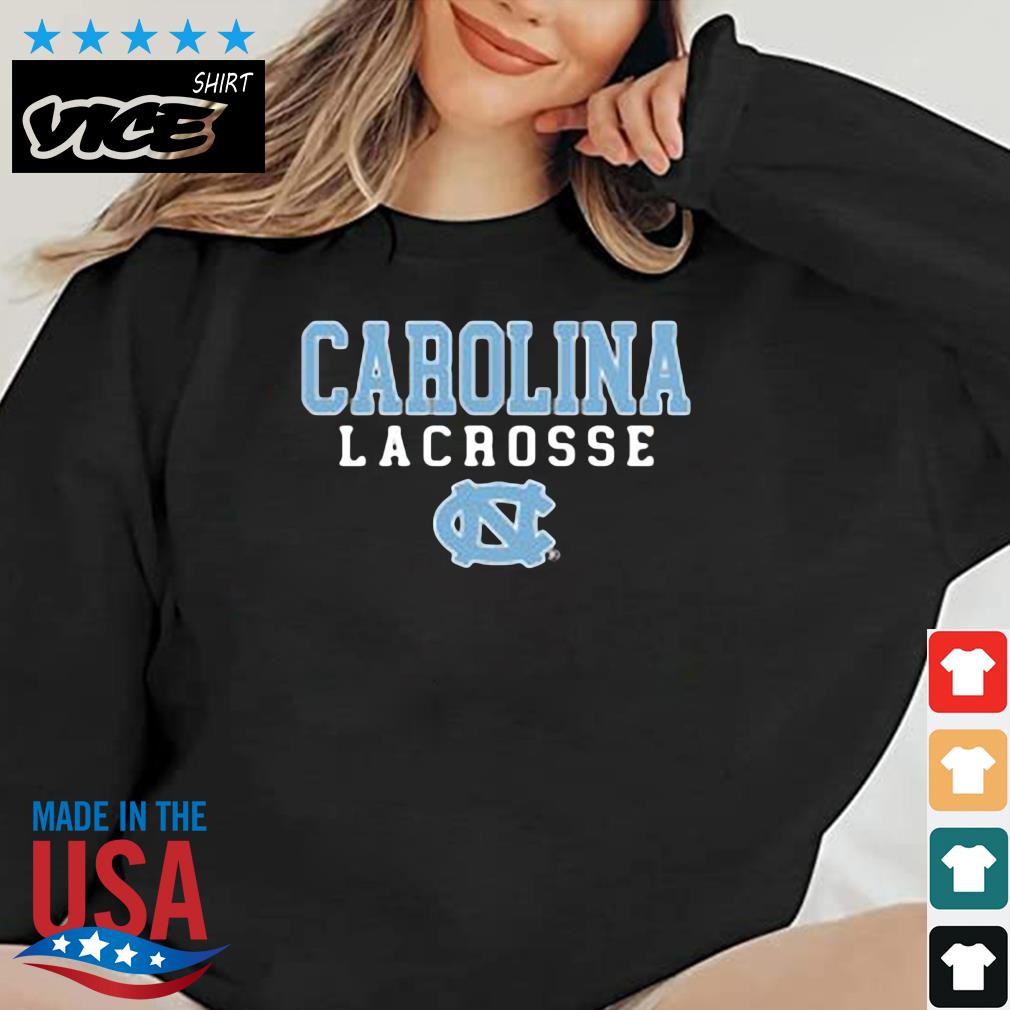 NCAA North Carolina Tar Heels Baseball Stack Lacrosse Shirt