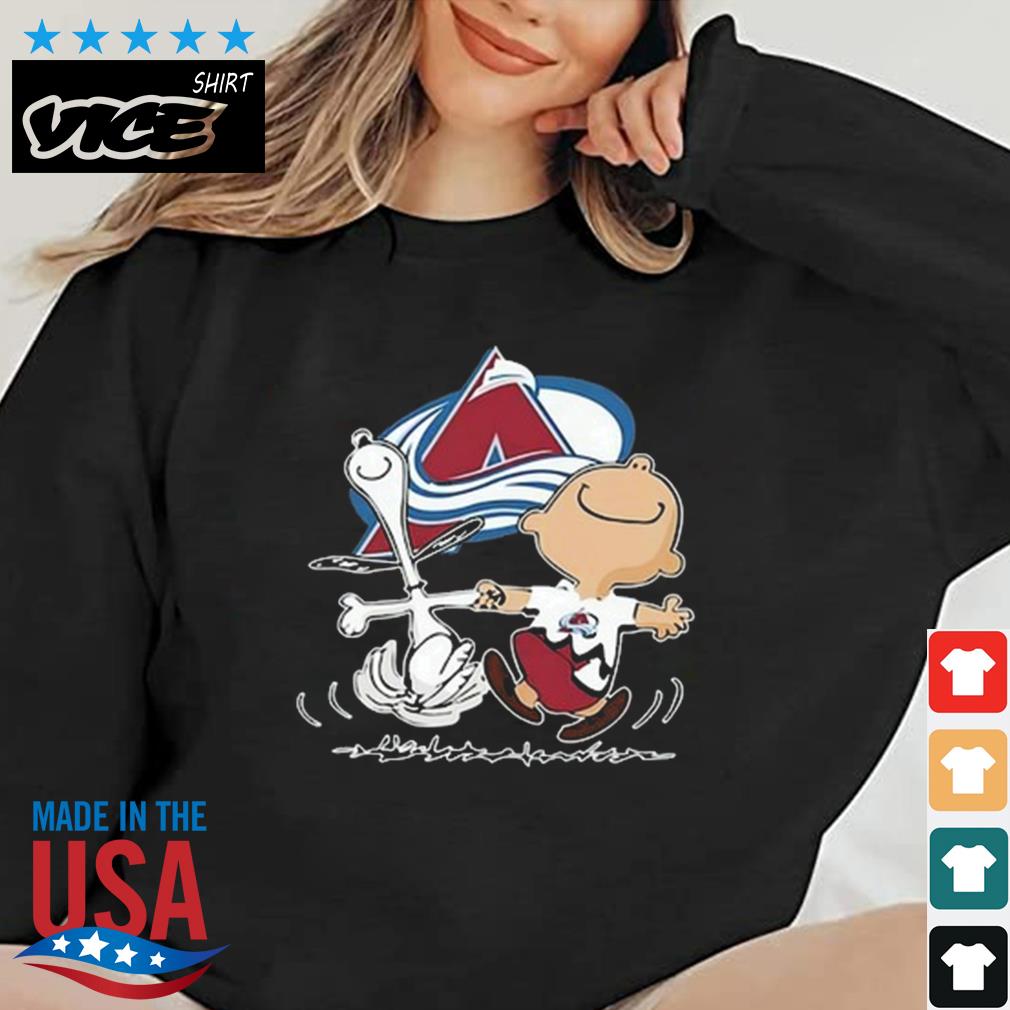 NFL Colorado Avalanche Charlie Brown Snoopy Dancing Shirt