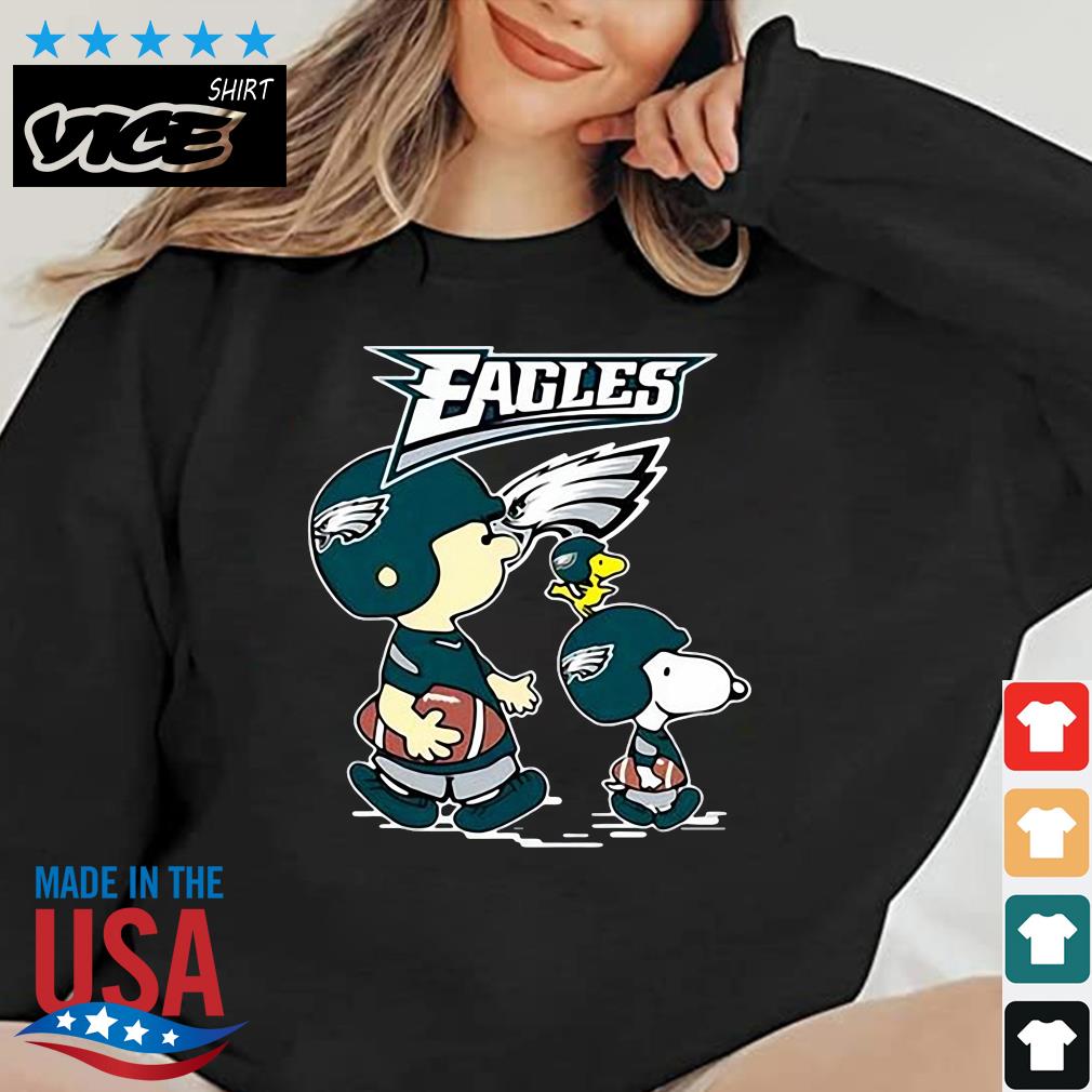NFL Philadelphia Eagles Charlie Brown Snoopy And Woodstock Shirt