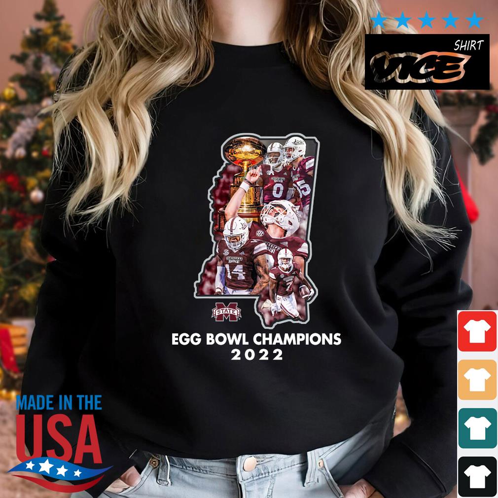 Official Mississippi State Bulldogs Egg Bowl Champions 2022 Shirt Sweater den