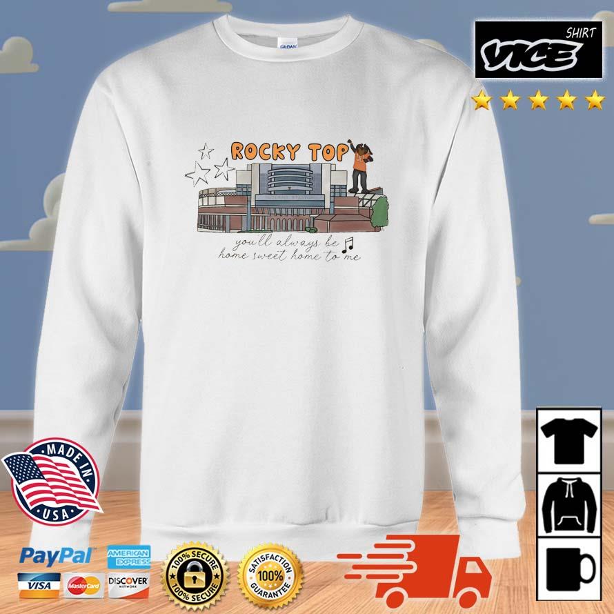 Official Tennessee Volunteers Rocky Top You'll Always Be Home Sweet Home To Me Shirt