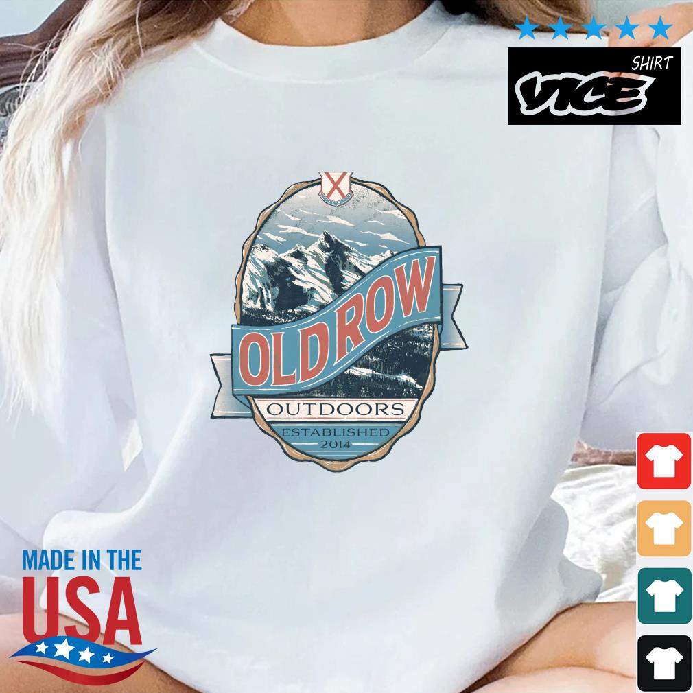 Old Row Outdoors Mountain Label Established 2014 Shirt