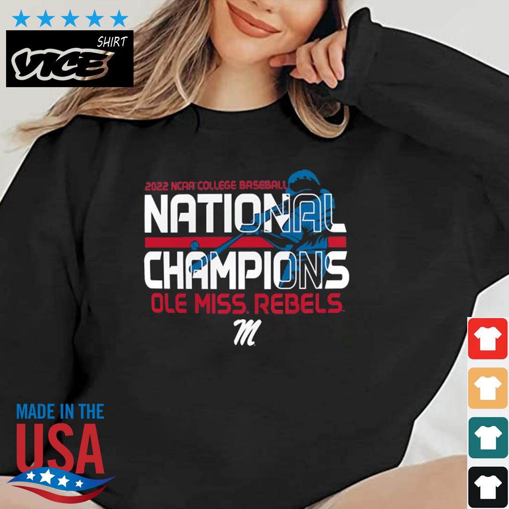 Ole Miss Rebels 2022 NCAA Men's Baseball College World Series Champions Batter Shirt