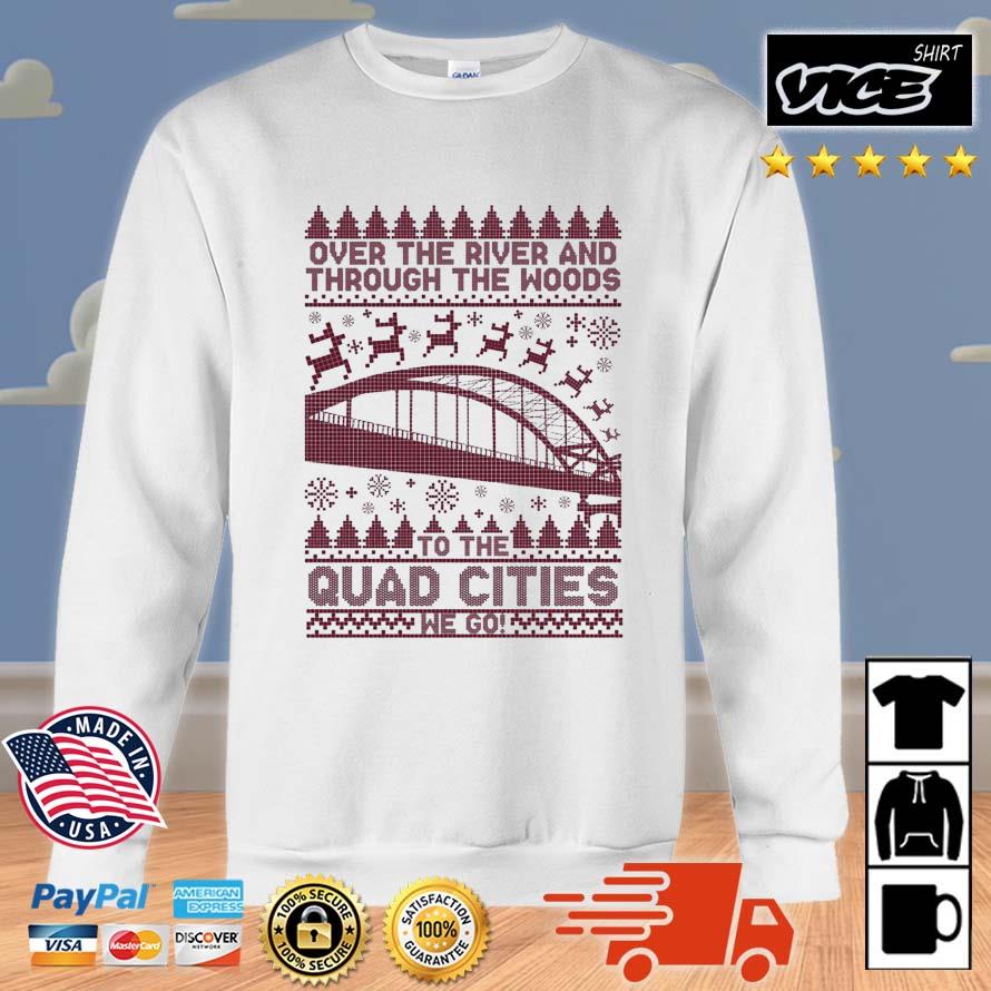 Over The River And Through The Woods To The Quad Cities We Go Ugly Christmas 2022 Sweater